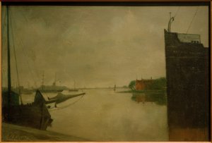 De haven van Amsterdam door Eduard Karsen