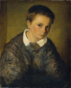 Portret van een jongen door Eduard Kurzbauer