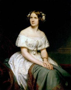 Portret van de sopraan Jenny Lind 1820-1887, 1846 door Eduard Magnus