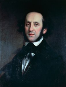 Portret van de componist en dirigent Felix Mendelssohn
