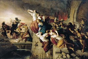 De plundering van Maagdenburg, 1852-1860 door Eduard Steinbrueck
