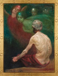 Alberich en de Rijndochters door Eduard Veith