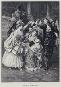 Farandole van het Ballet van de Opera van Marseille (gravure) door Eduardo Leon Garrido