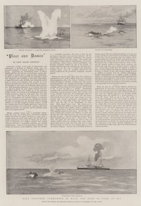 HMS Crescent, onder bevel van ZKH de hertog van York, op zee door Eduardo de Martino