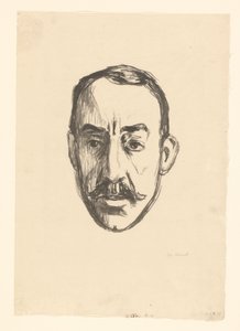 Portret van Henry van de Velde door Edvard Munch (signed by artist)