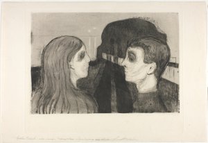 Attractie II door Edvard Munch