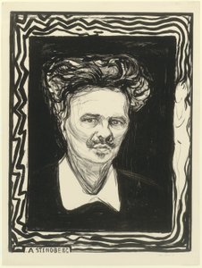 August Strindberg door Edvard Munch