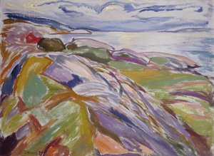 Kustlandschap, Hvitsten door Edvard Munch
