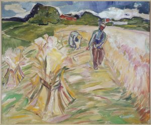 Het tarweveld door Edvard Munch