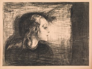 Het zieke meisje door Edvard Munch