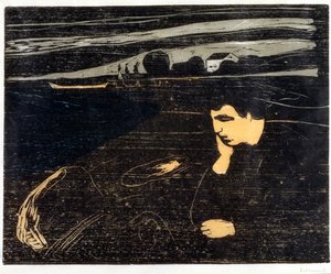 Avond, Melancholie: Op het strand