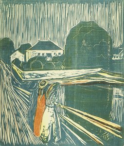 Meisjes op de Brug door Edvard Munch