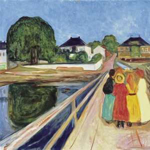 Meisjes op de brug, 1902