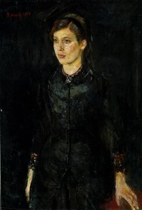 Inger Munch in Zwart door Edvard Munch