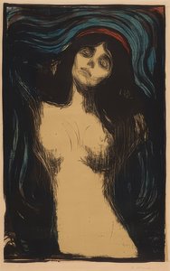 Madonna. 1895/1902 door Edvard Munch