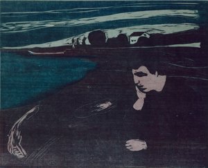 Melancholie door Edvard Munch