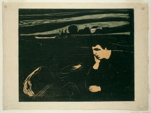 Melancholie III door Edvard Munch