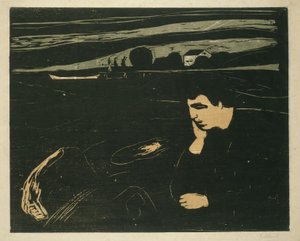 Melancholie III, 1902 door Edvard Munch