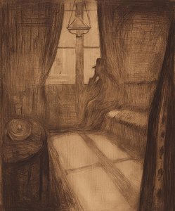 Maanlicht. Nacht in Saint Cloud door Edvard Munch