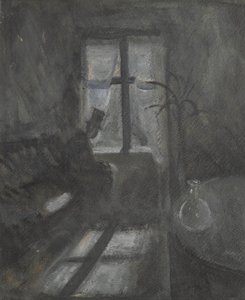 Nacht in Saint Cloud door Edvard Munch