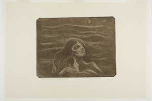 Op de golven van liefde door Edvard Munch