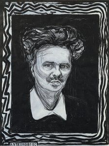 Portret Strindberg door Edvard Munch
