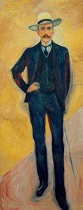 Portret van Harry Graf Kessler 1868-1937, 1906 door Edvard Munch