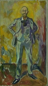 Portret van Professor Daniel Jacobson door Edvard Munch