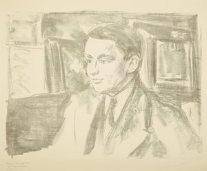 Portret van Wolfgang Gurlitt door Edvard Munch