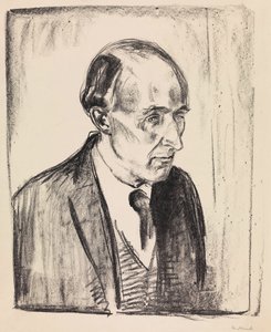 Portret van de componist Frederick Delius 1862-1934, 1920 door Edvard Munch