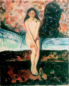 Puberteit Studie door Edvard Munch