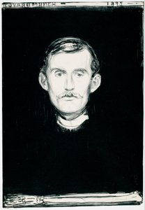 Zelfportret door Edvard Munch