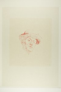 Zelfportret met hoed I door Edvard Munch