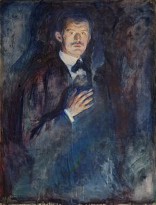 Zelfportret met Sigaret door Edvard Munch