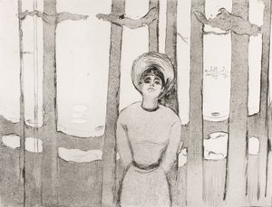 Zomernacht, De Stem, 1894 door Edvard Munch