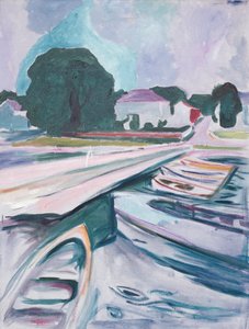 De Brug bij Aasgaardstrand door Edvard Munch