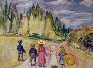 Het Sprookjesbos door Edvard Munch