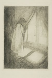 Het meisje bij het raam door Edvard Munch