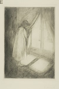 Het meisje bij het raam door Edvard Munch
