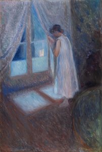 Het meisje bij het raam door Edvard Munch