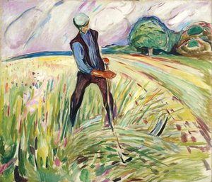 De hooimaker door Edvard Munch