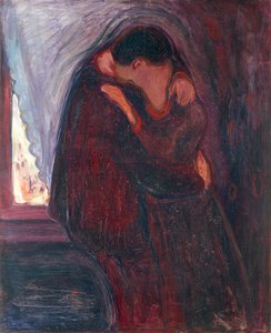 De kus door Edvard Munch