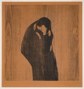De kus IV door Edvard Munch
