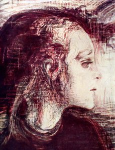 Het zieke meisje door Edvard Munch