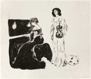 Het vioolconcert door Edvard Munch