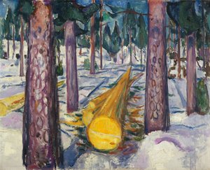 De Gele Boomstam door Edvard Munch
