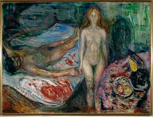 De dood van Marat door Edvard Munch