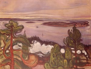 Trein rook door Edvard Munch