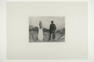 Twee mensen. De eenzamen door Edvard Munch