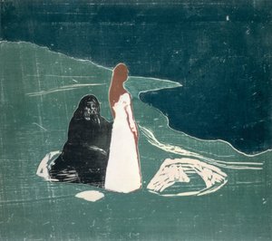 Twee vrouwen aan de kust